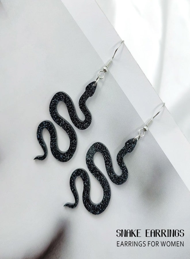 WGXIA Snake Earrings for Women, Mothers Day Gifts for Women, Long Serpent Reputation Punk Gothic Earrings for Teen Girls, Vintage Snake Jewelry Inspired Fans Gift (C) - Image 5